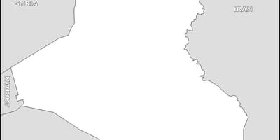 வரைபடம் ஈராக் வெற்று